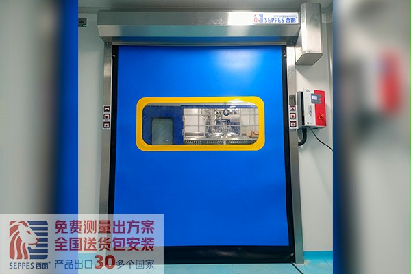 潔淨車間三門互鎖拉鏈快速卷簾門 潔淨車間三門互鎖拉鏈快速卷簾門