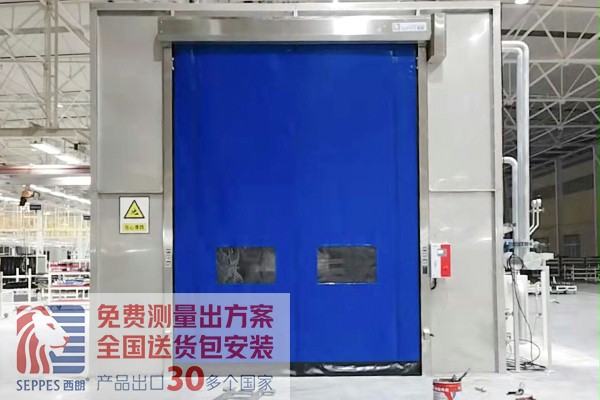 湖北汽車裝配線淋雨室不鏽鋼快速門 湖北汽車裝配線淋雨室不鏽鋼快速門